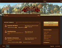 Tablet Screenshot of forum.es.forgeofempires.com
