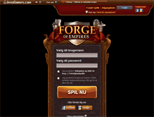 Tablet Screenshot of dk.forgeofempires.com